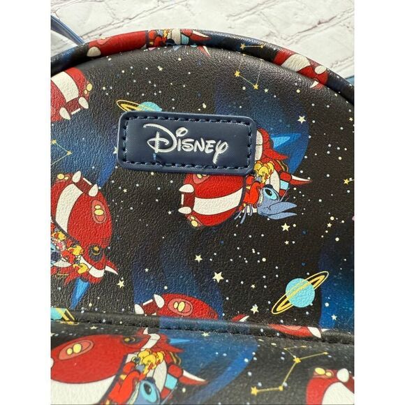 Loungefly Disney Stitch In Space All Over Print Mini Backpack Black Celestial main image 10